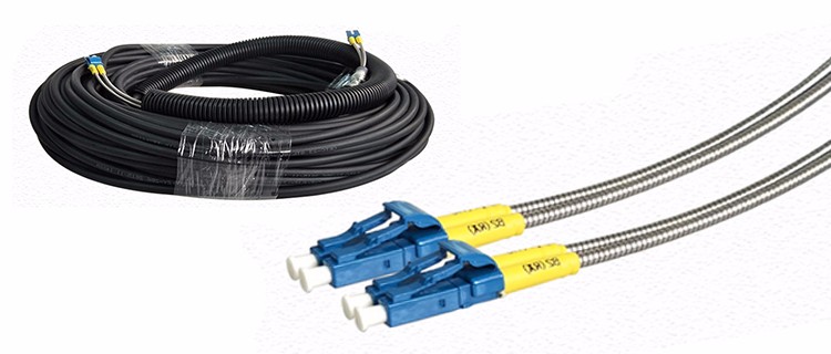 On Sales 40M DLC Multimode Outdoor Armour Optical fiber Protected Branch Patch Cable for 3G Base Station