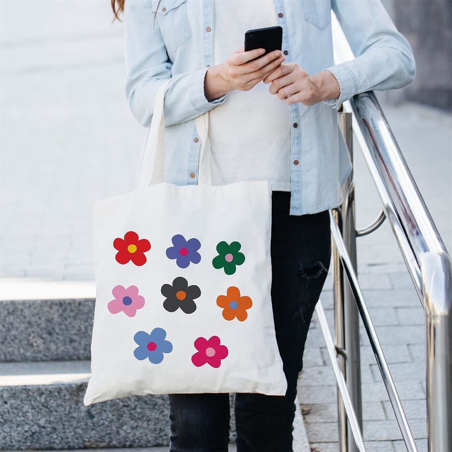 Wipe Clean Zipper Eco Canvas Bags With Cotton Linen