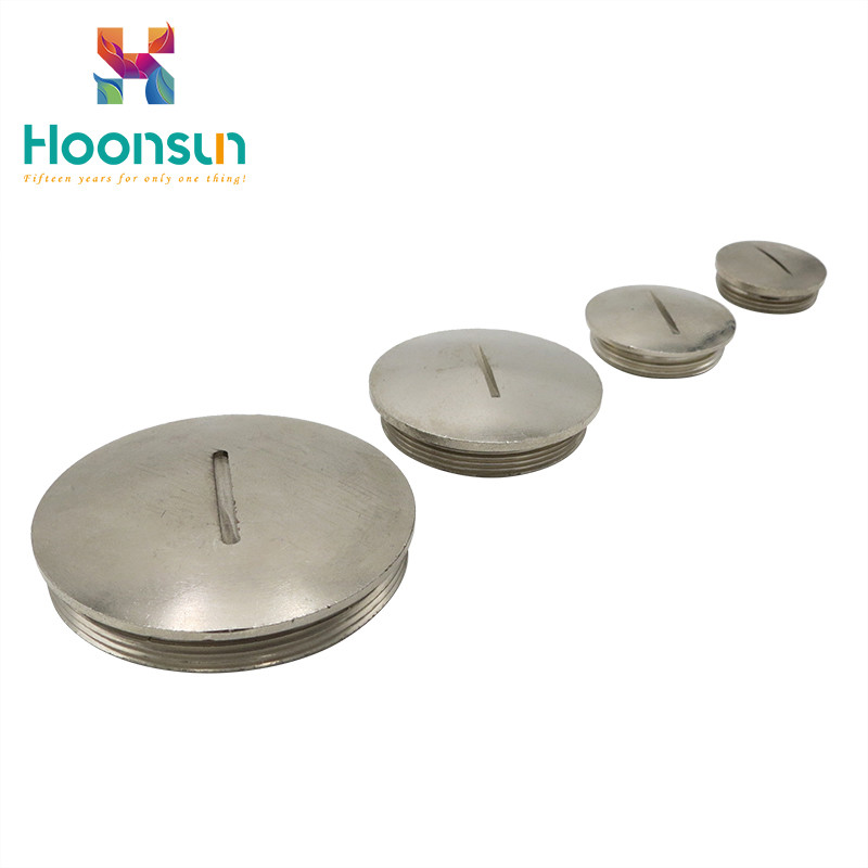 Hexagonal Cap Nickel Plated Cable Gland Accessories For Military Industry