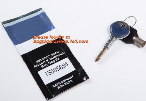 Security plastic bag with adhesive tape for cash, plastic money bag, Security Money Cash Bag For Airport/Bank and police