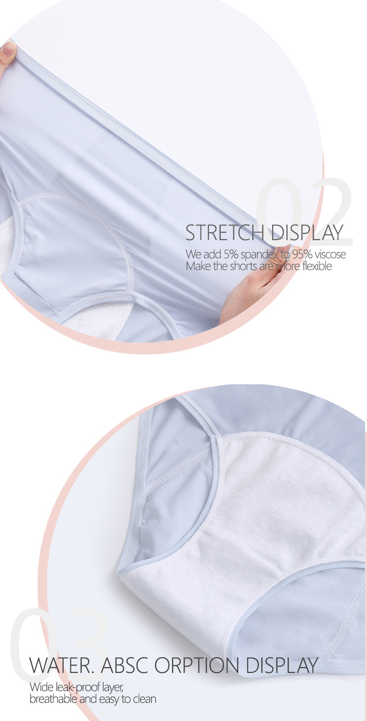 Plus size Underpants Calcinha Feminina Leak-Proof Ladies Briefs Bragas Women's Underwear