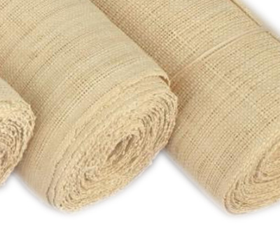 Green natural raffia mats decoration hand-woven material rafi prairie