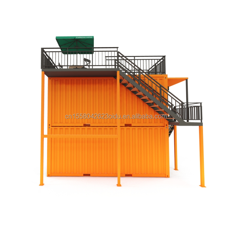 Other Wall 50/75/100mm Wave Sandwich Panel 20FT 40FT Prefab Mini Pop-up Shop Container Coffee Shop/Bar/Fast-food