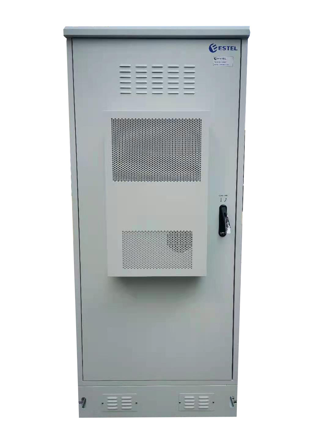 Floor Mounted Outdoor Equipment Cabinet Single Wall 20U Waterproof 19 Inch Rack