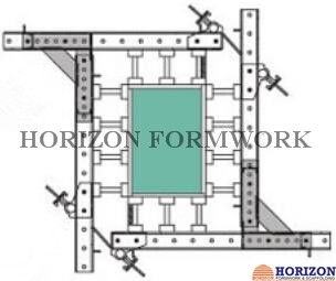 Vertical Shear Wall Formwork Easily Assembled Plumbed By Push Pull Brace