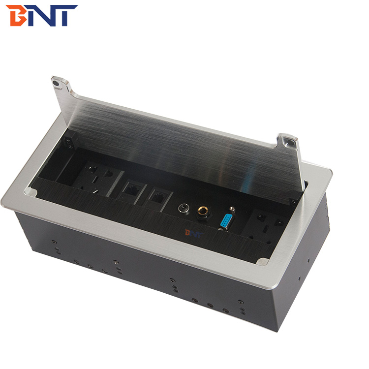 desktop pop up electrical outlet socket with universal outlet