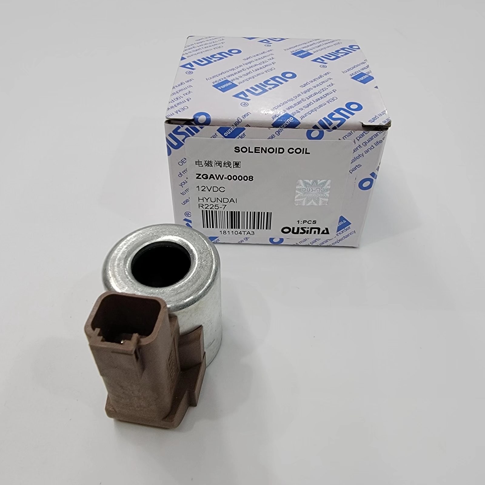 Solenoid Valve Coils ZGAW-00008 12 VDC For Hyundai R210LC-7H R225-7 R320LC-97 R210W-9