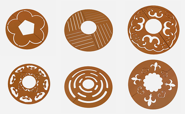 corten steel tree grate