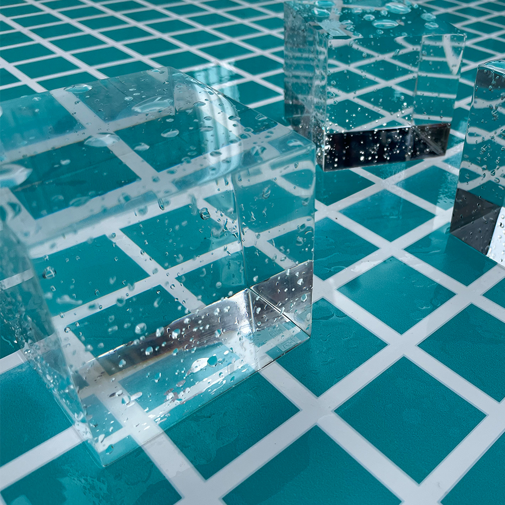Transparent Acrylic Swimming Pool Clear Sample Panels For Outdoor Villa Pools