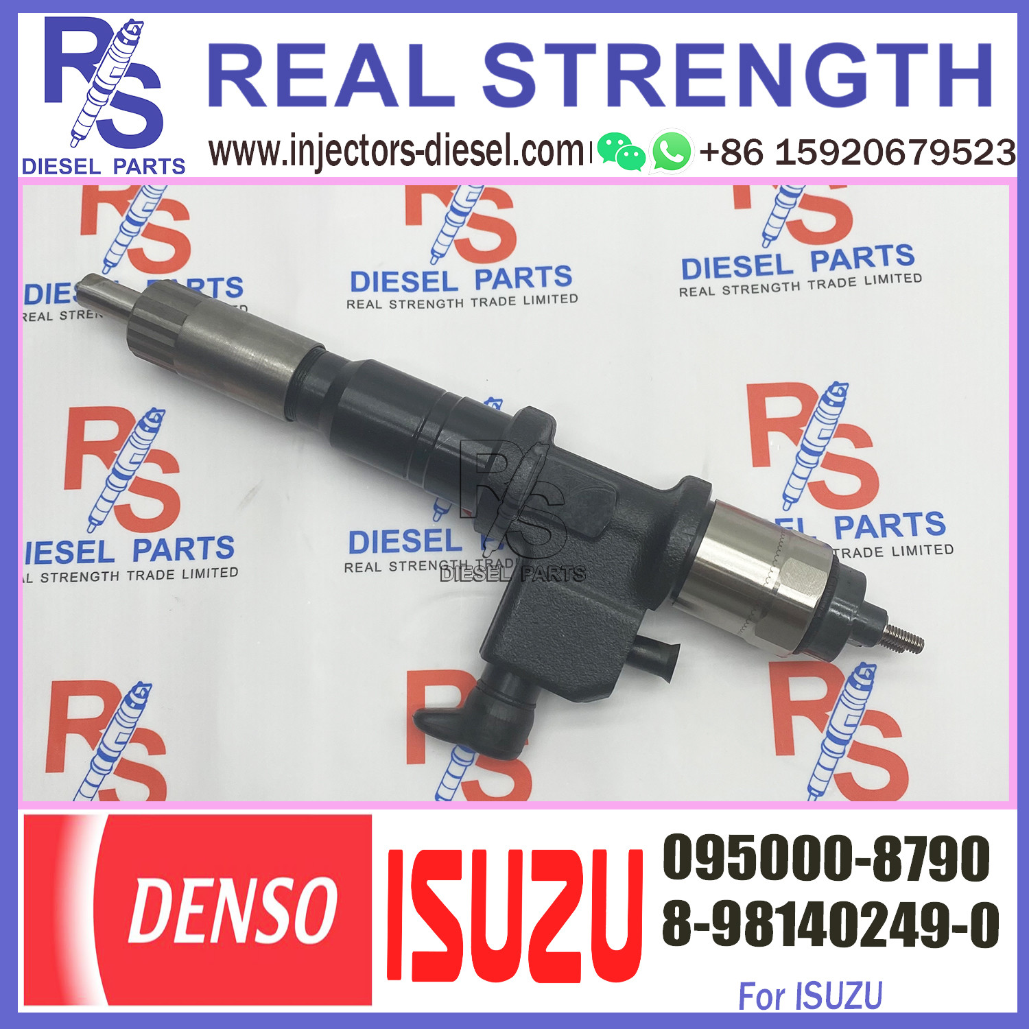 Genuine Common rail Diesel Fuel Injector 095000-8790 8-98140249-0 For IS-UZU 6UZ1 Engine