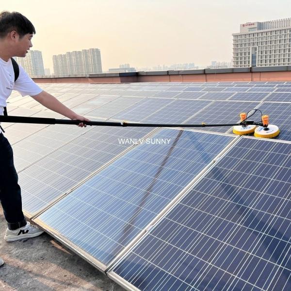 Double Head Solar Panel Cleaning Brush for Petrochemical Industry Best Cleaning