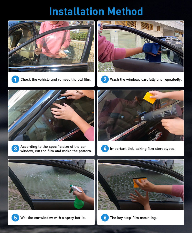 CR80BL Korean Chameleon Film Purple Blue Color Window Film Color Changing Window Film