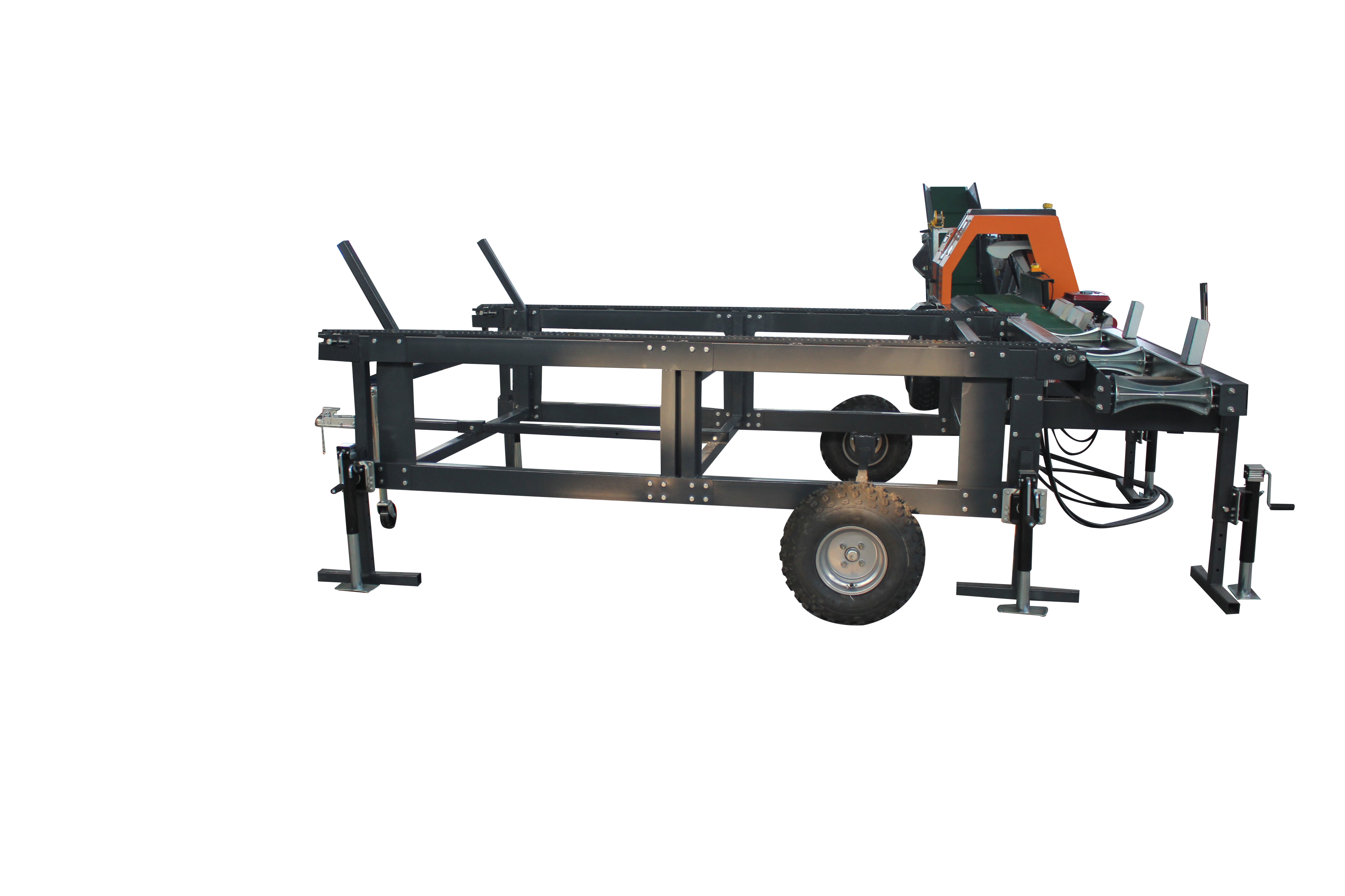 Home Firewood Processor JIERUI CE Approved Horizontal Fast Log Splitter with Chainsaw