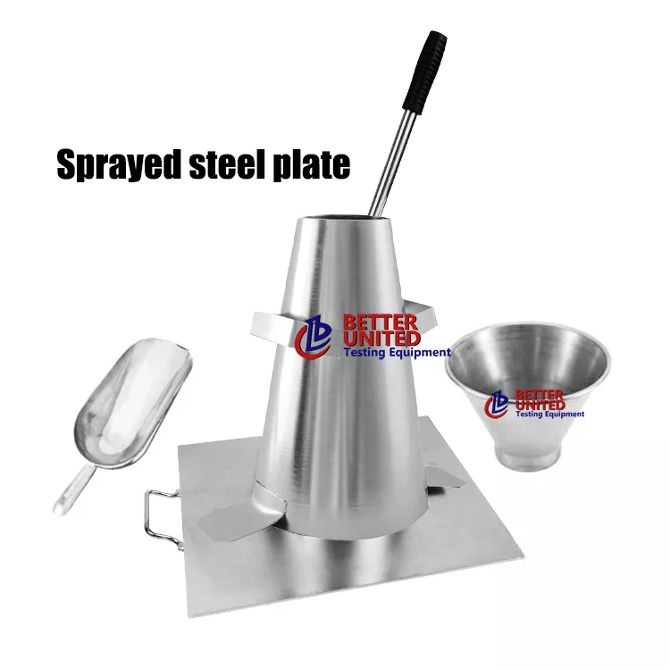 Slump Cone Set Sprayed Steel Concrete Testing Equipment