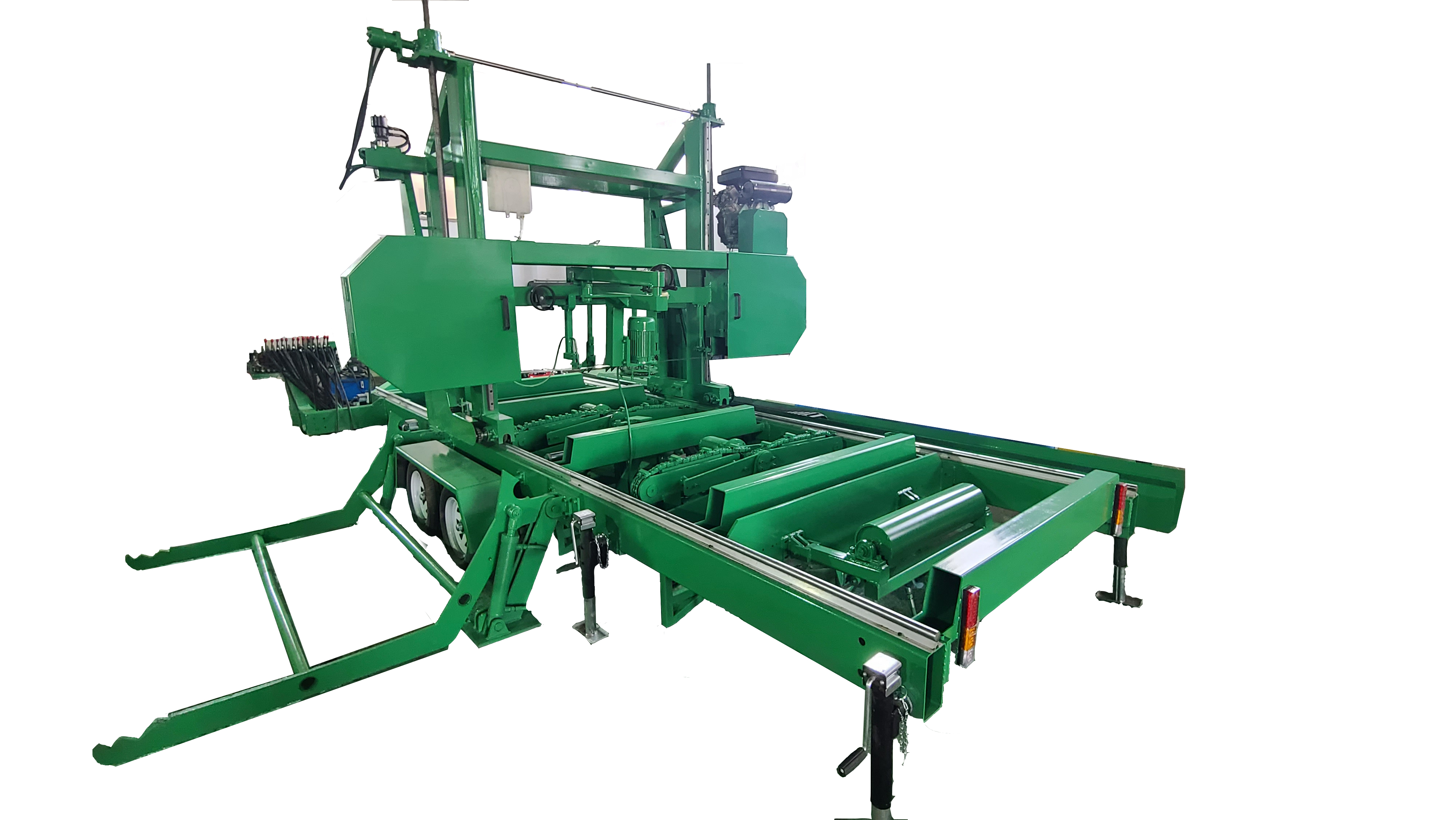 Home Wood Cutting Machine Electric Petrol Diesel engine Sawmill Multi Rip Saw Multi Blade