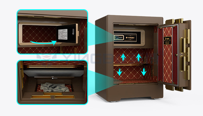H580mm Solid Steel Luxury Smart Safe Box For Security YB/ZY-58
