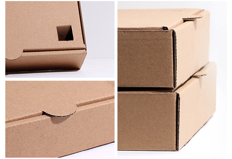 Full Color Baking Kraft Corrugated Paper Pizza Cardboard Pizza Slice Boxes Bulk