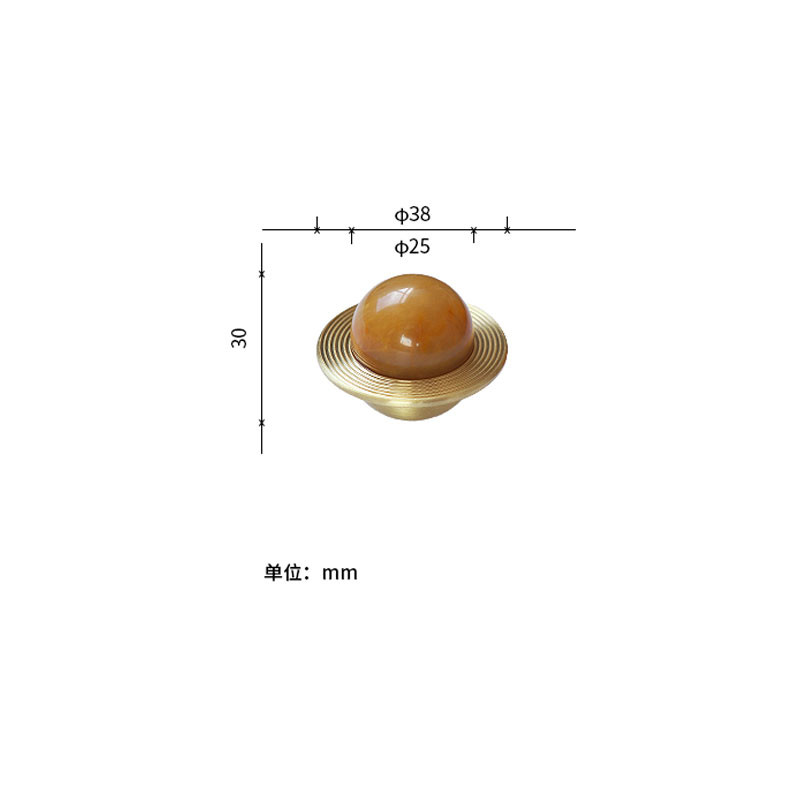 Amertop Planet Brass Cabinet Pull Handles Cabinet Knob Handle