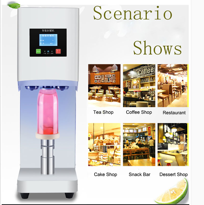 Automatic 600pcs/Hour Tinplate Plastic Can Sealing Machine