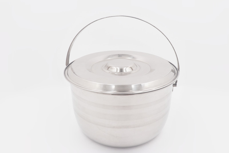15cm Kitchenware and cookware grade stainless steel pot with lid round metal cook pot