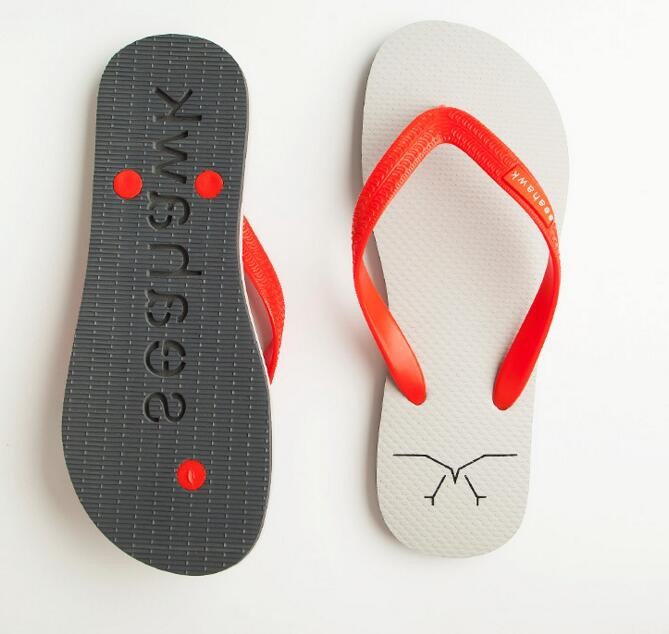 customed eva die cut and embossed slipper printed Womens Flip flop thongs slipers manufacturers