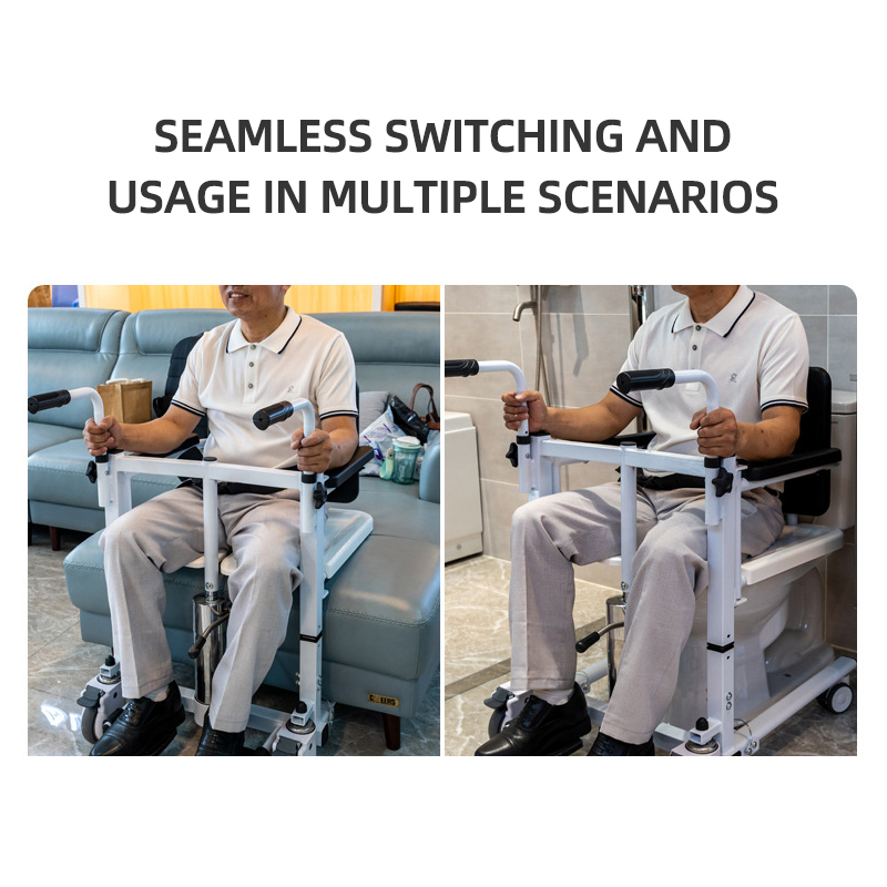 Adjustable Home Swivel Transfer Electric Patient Lift Chair 290lbs Elderly Shower