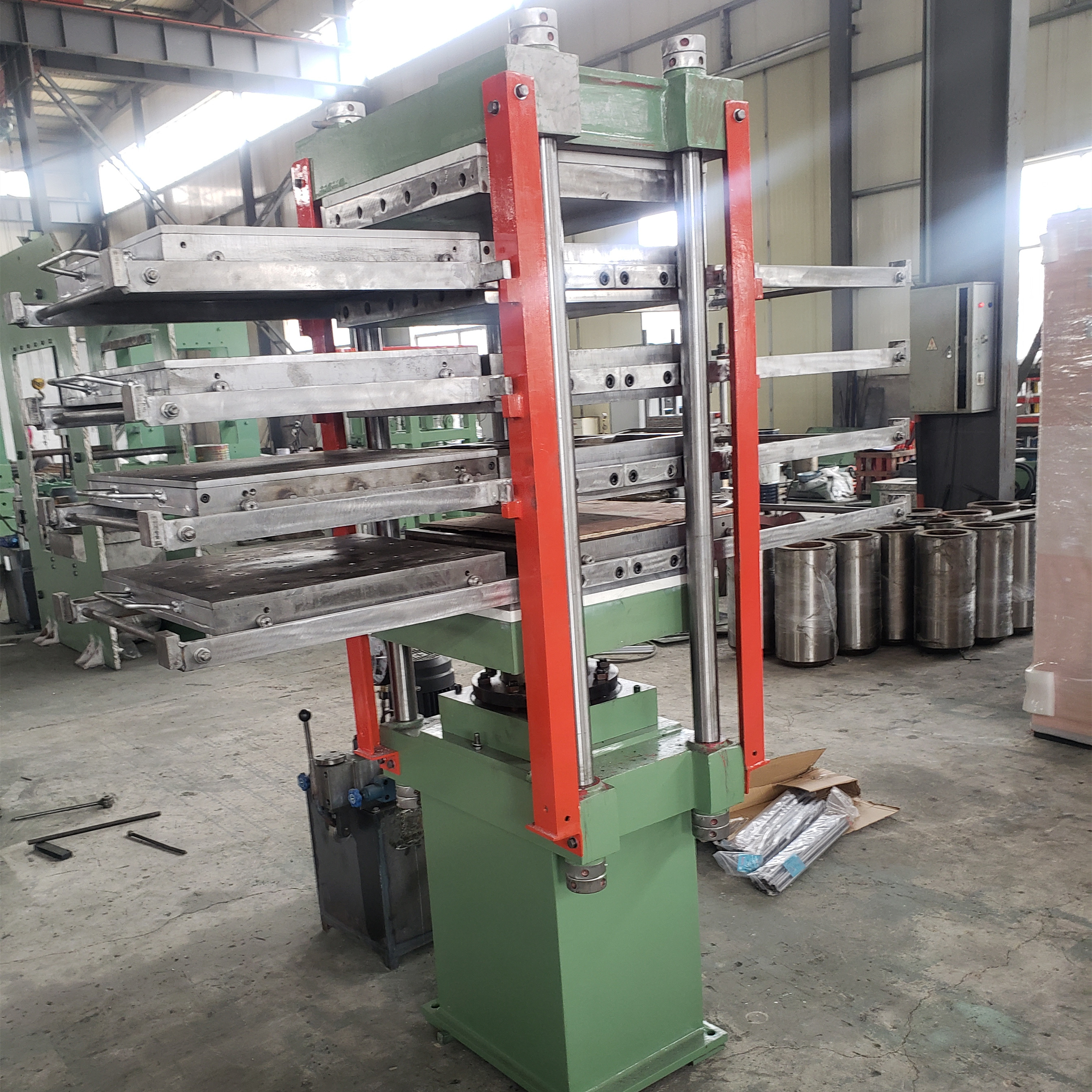 Floor Tile Vulcanizing Press Rubber Tile Hot Press Making Machine with 220v Voltage