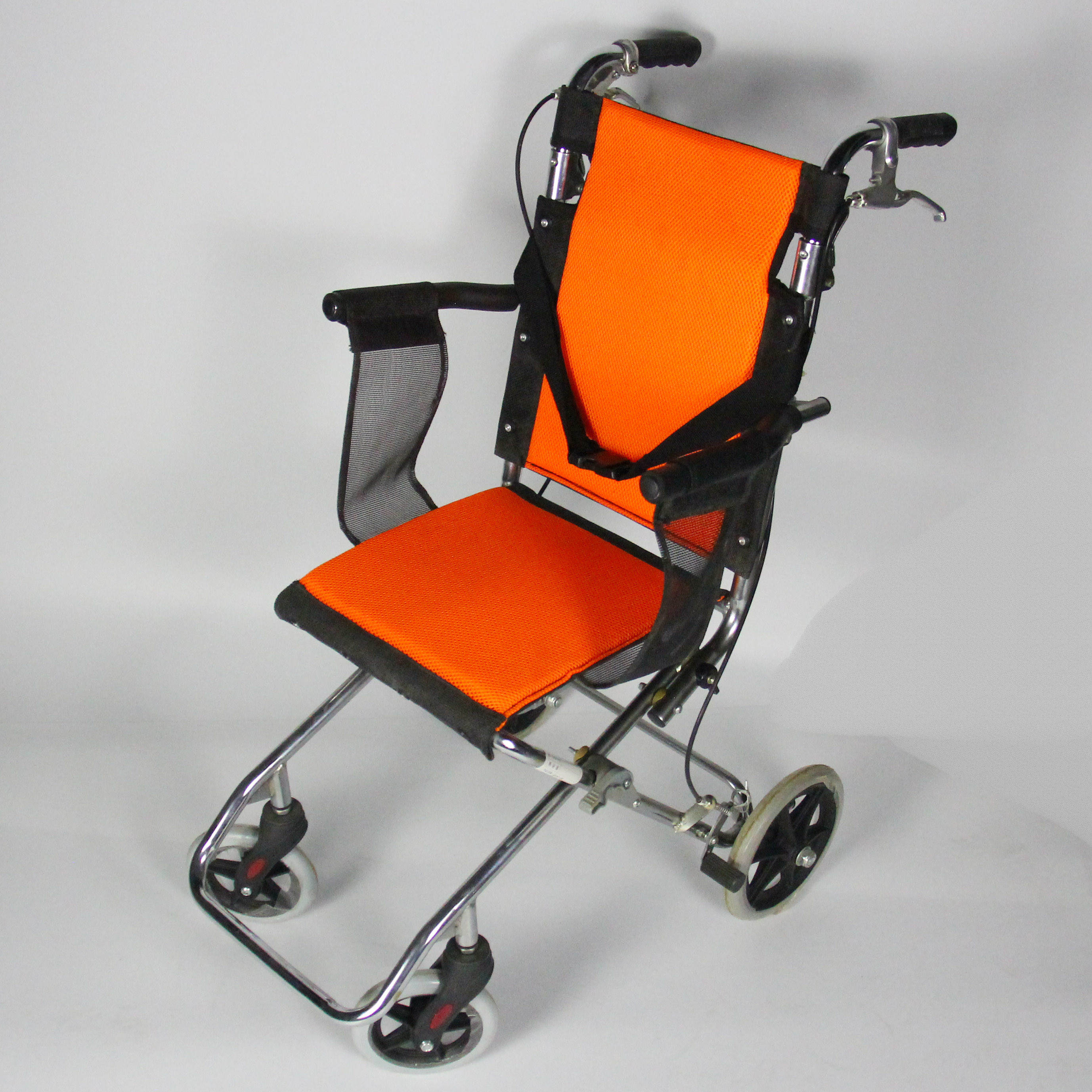 Stable Aluminum Alloy Folding Steel Wheelchair Double Cross Bar