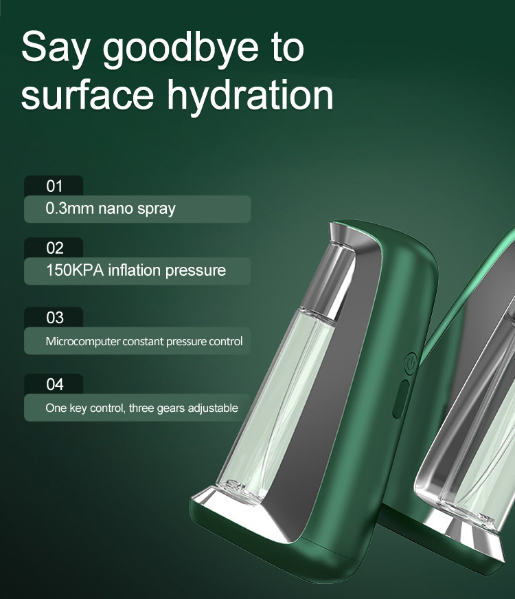 0.3mm Nano Handheld Oxygen Injector , 150KPA Portable Water Oxygen Jet Peel