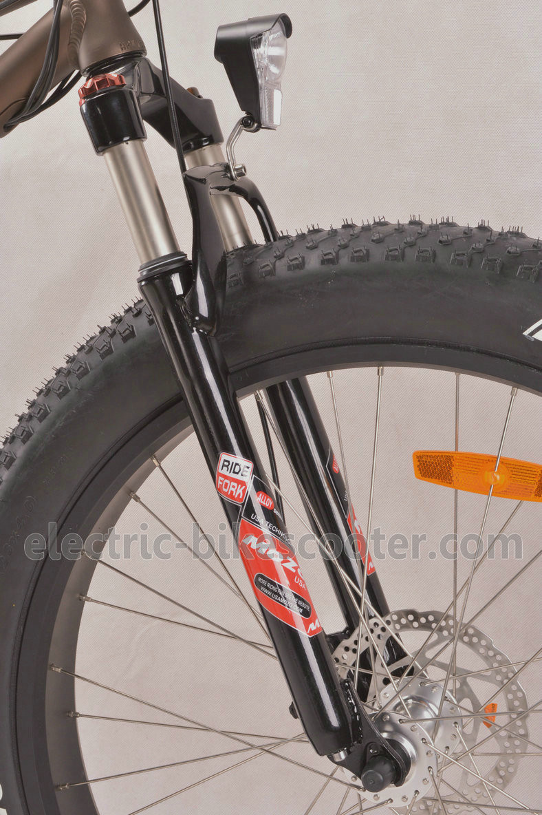 48V 500W Electric Beach Cruiser Bikes , 26" x 4.0 Fat Tire Beach Cruiser Electric Bike