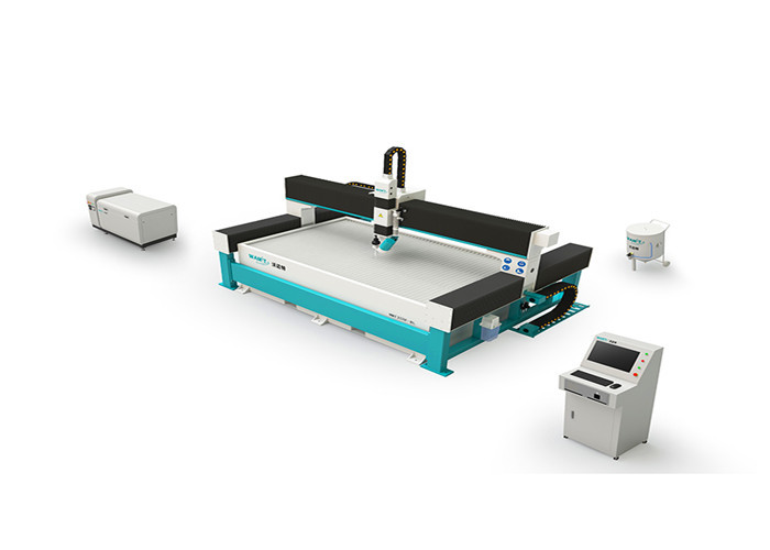 WAMIT 3*2m Water Jet Tile Cutting Machine With 20HP 15KW Servo Direct Drive Pump