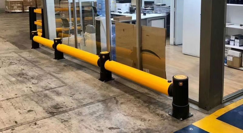 Flexible Pedestrian Barrier  Anti-Collision Guardrails Warehouse Safety Barrier Traffic Guardrails