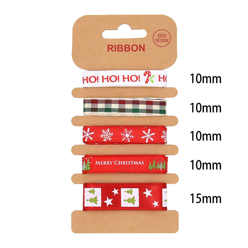 ODM Polyester Ribbon 2mm 10mm 15mm Christmas Gift Wrap Ribbon