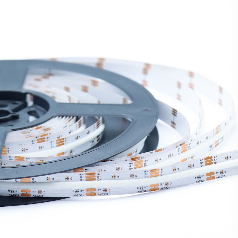 Bluetooth IP20 RGBW COB LED Lighting Strip Dimmable 784 LEDs/m