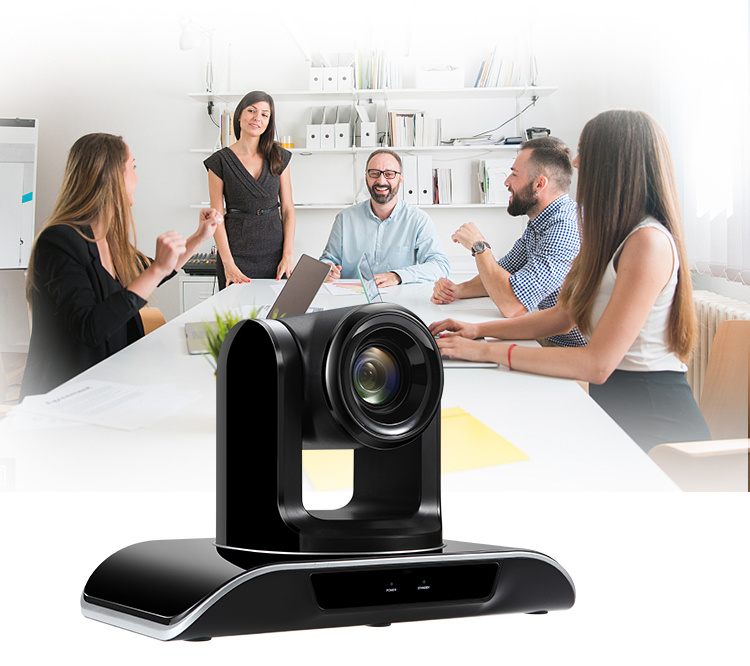 Tongveo HD1080p 60fps 20X Zoom PTZ Conference Camera USB HDMI 3G-SDI 3 Videa Outputs for Church Tele-Education Healthcare (20X Zoom TEVO-VHD20N)
