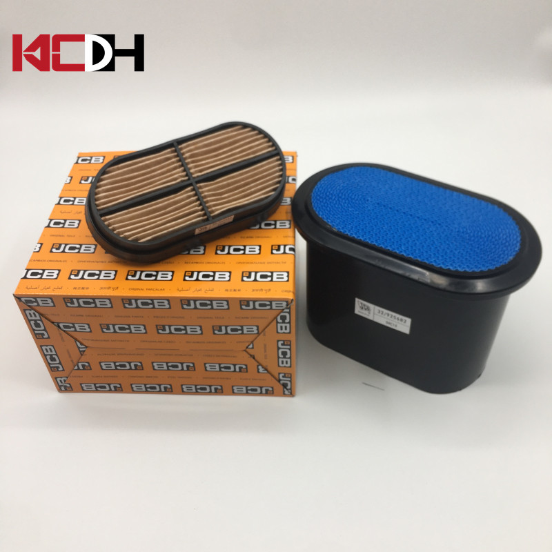 10 Inch Excavator Air Filter 925682 925683 For JCB P608533 Excavator