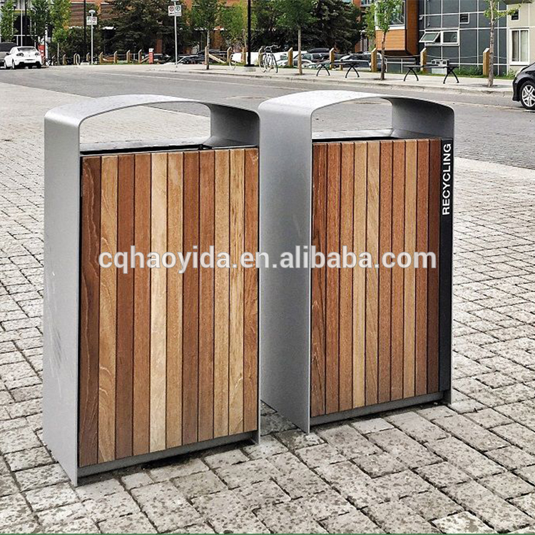 L350*W250*H930 MM 40L Galvanized Garden Waste Bin