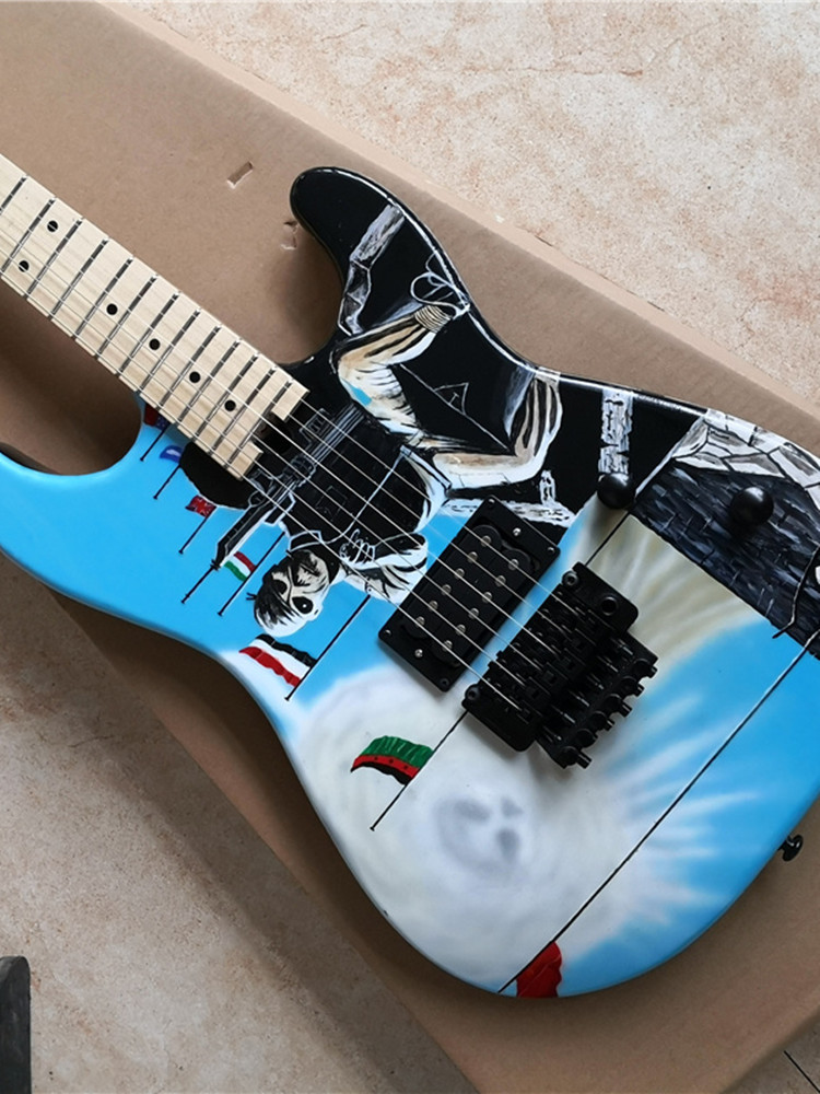Custom Handpaint Electric Guitar with Kinds Patterns and Colors Optional