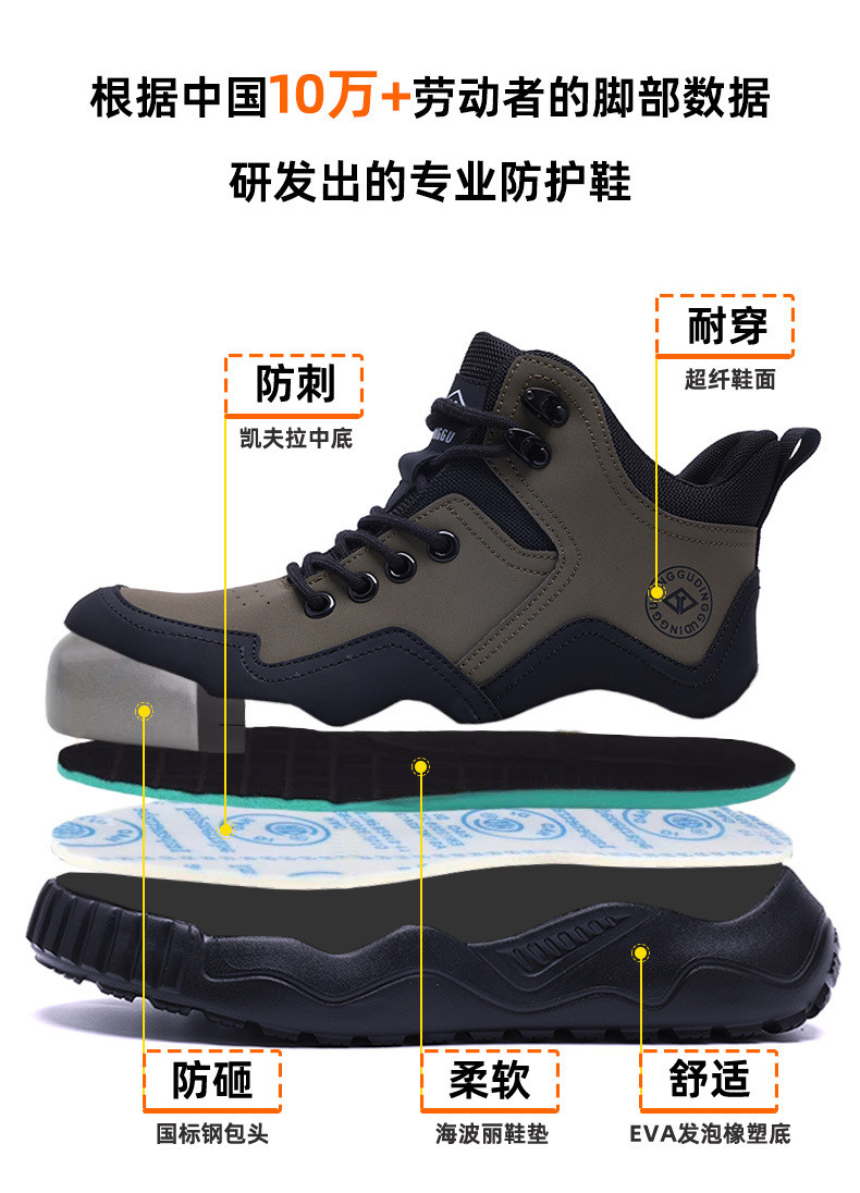 EVA Sole Kevlar Safety Shoes For Ultimate Protection In Security Work