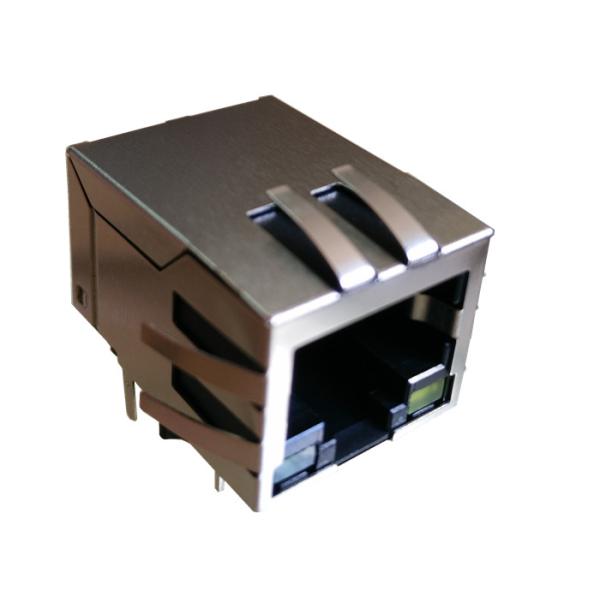 Rj45 Magnetic Connector 1840434-7 Gigabit Jack Shielded With Leds 1840434-9