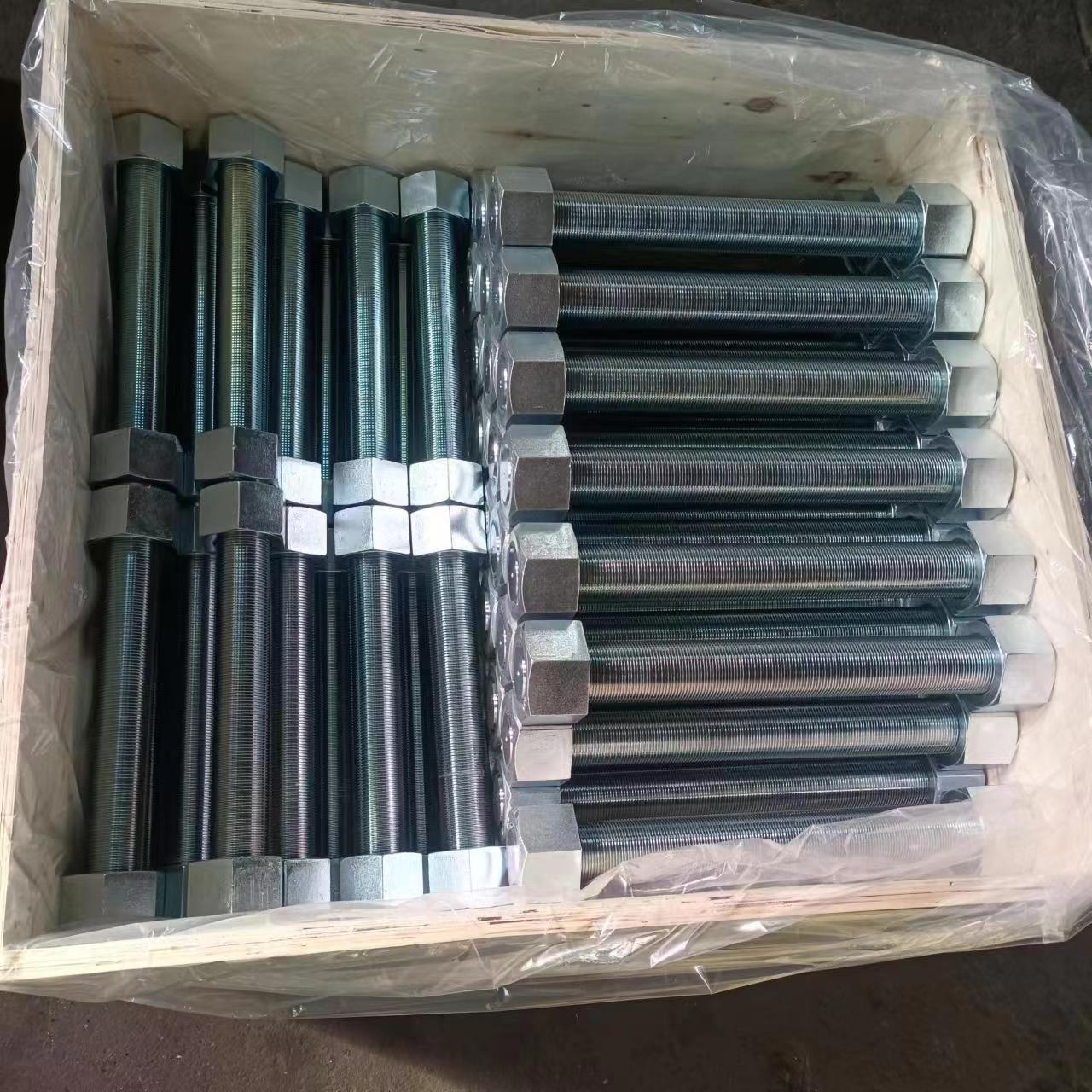 Steel Continuous Flange Fully Threaded Rod Cutting Tap End Stud Bolt Acme B7 3/4 5/8 M4 M5 M6 M8mm M10mm M12 Galvanized
