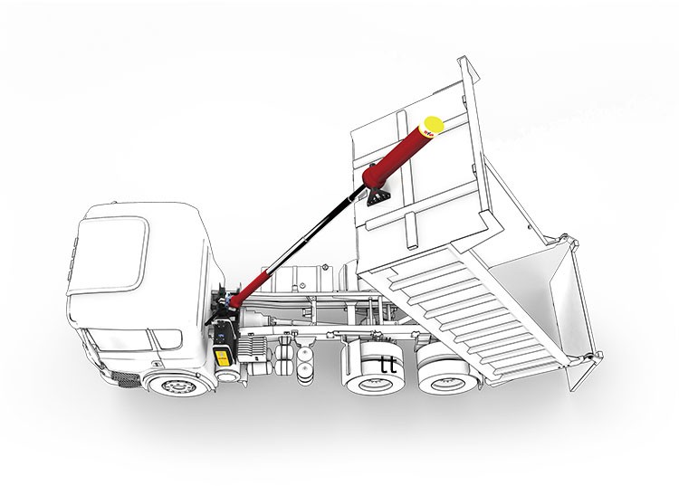 16-20 Cubic Meters Sinotruk HOWO A7 Truck , 6x4 10 Wheels 336HP 371HP End Dump Truck