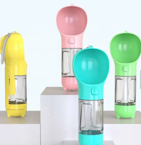 Multifunctional Portable Dog Water Bottle Leakproof Retractable Lightweight Pet Water Dispenser Bottle