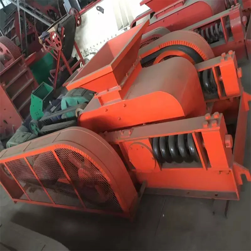 High Manganese Steel 2 Roll Crusher Machine , Toothed Roller Crusher