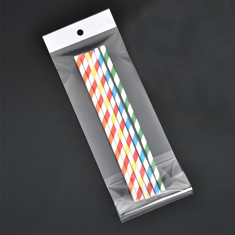 Disposable OPP Header Poly Packaging Bag Transparent For Jewelry