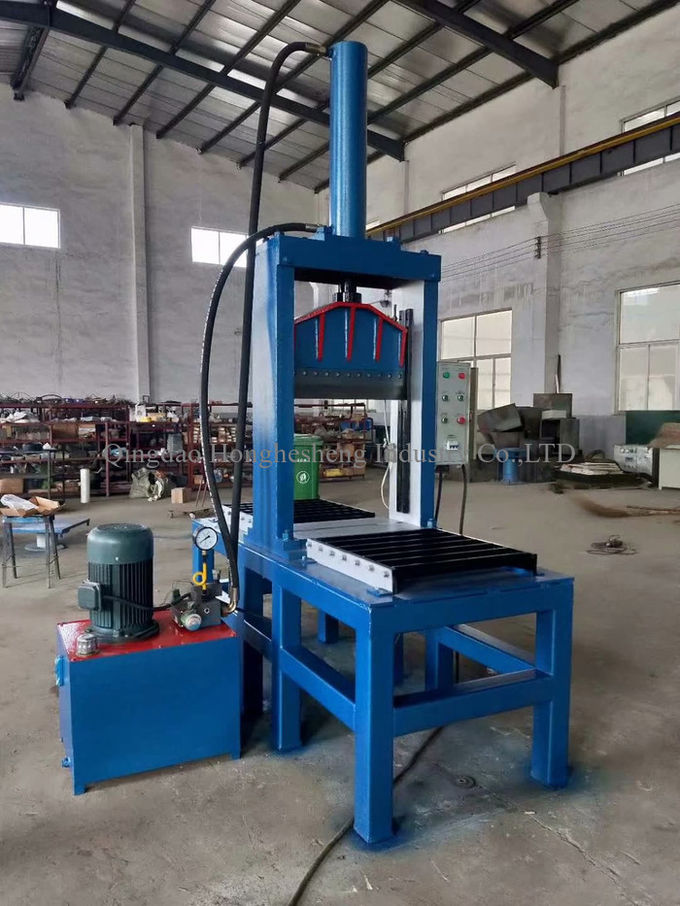 Hydraulic Guillotine Floor Rubber Cutting Machine Single Knife XQL 8T Width 660mm
