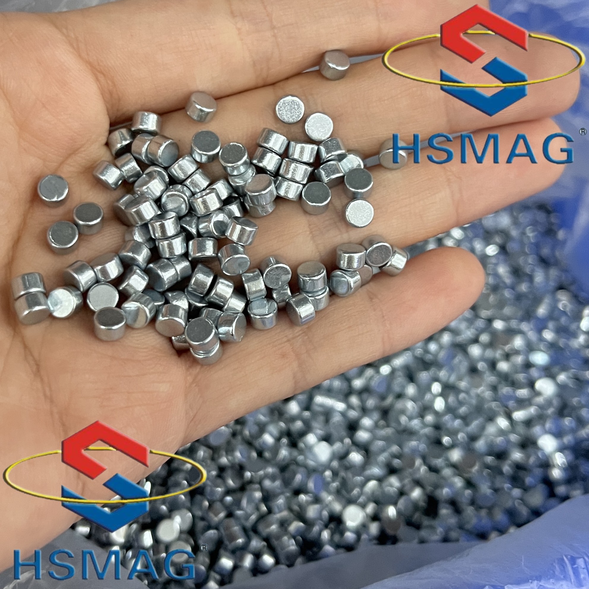 Sintered Industrial Cylinder SmCo Rare Earth Magnet Zn Coating High Temp Resist