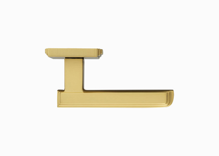 Wear Resistant Brass Door Handles 137mm 72mm Modern French Door Handles