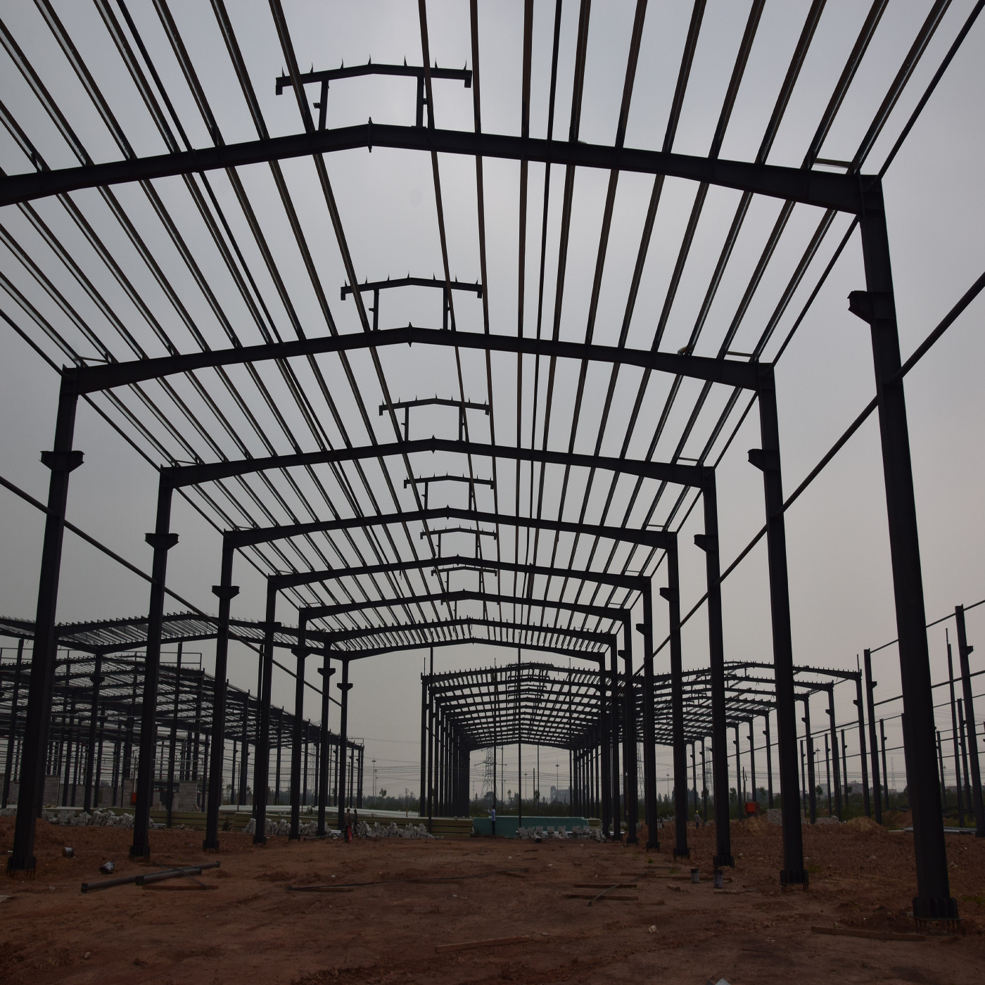 Q345 Galvanized Factory Prefabricated Material Steel Structure For Factory Steel Building