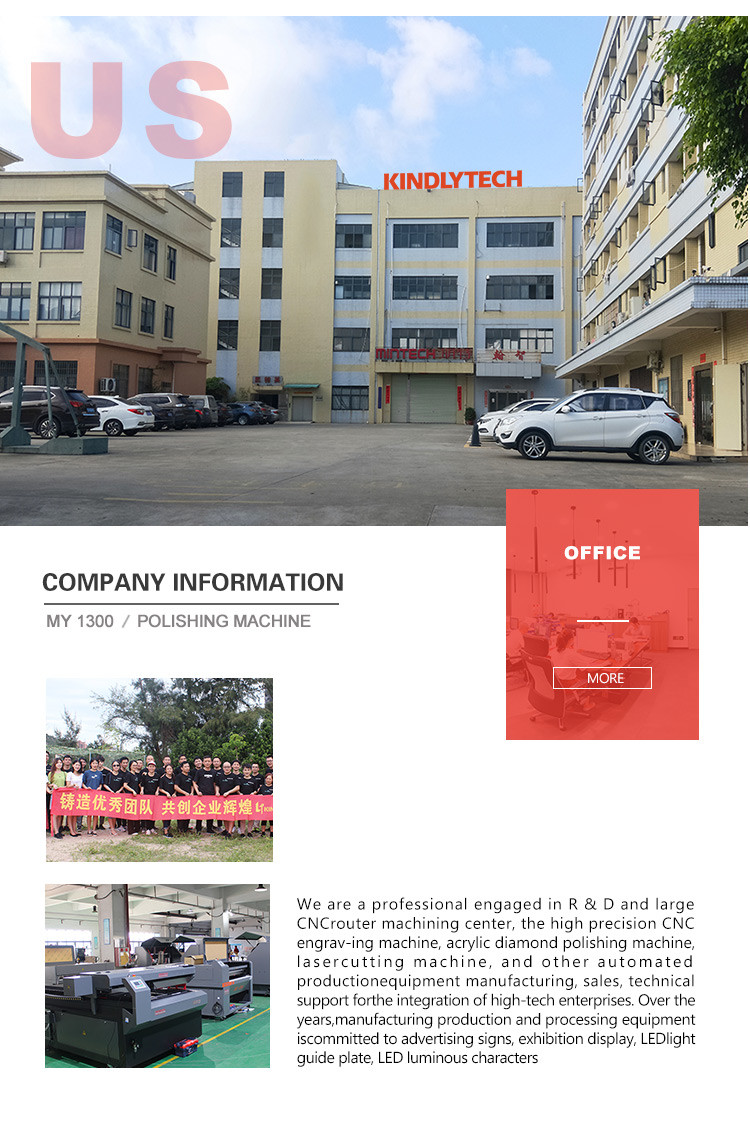 3KW 1.3m/Min Diamond Edge Acrylic Polishing Machine CE approved